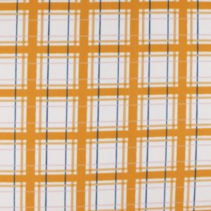 Large Fall Plaid Orange Blizzard Prints Fleece Fabric