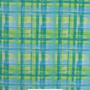 Watercolor Plaid Blender Anti-Pill Plush Fleece Fabric