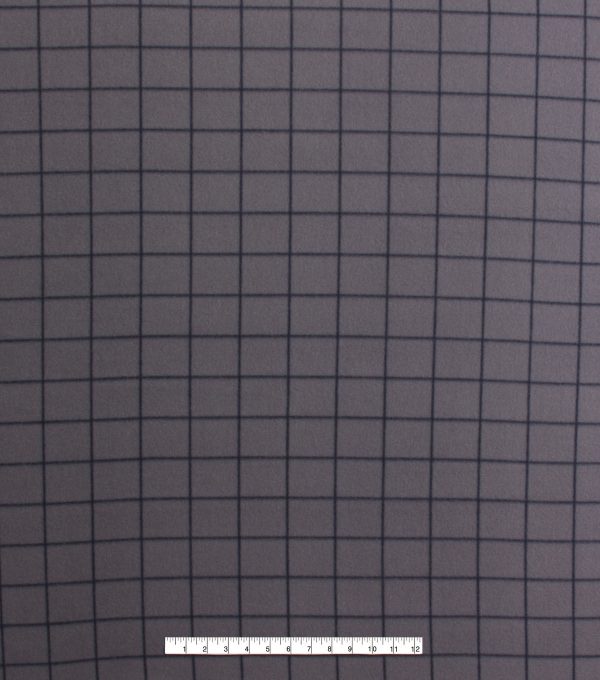 Fashion Gray Grid Blizzard Fleece Fabric - Image 2
