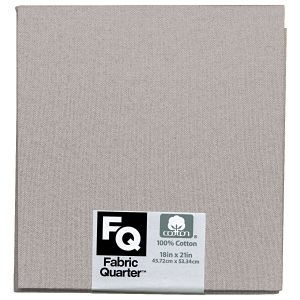 Light Gray 1 Piece Cotton Fabric Quarter