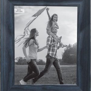 8 x 10 Navy Woodgrain Tabletop Picture Frame