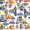 Racing Robots Super Snuggle Flannel Fabric