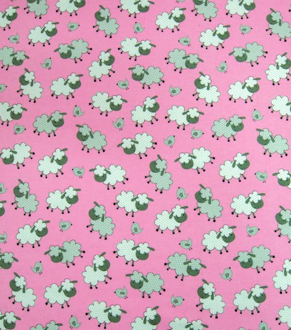 Pink Sheep Super Snuggle Flannel Fabric