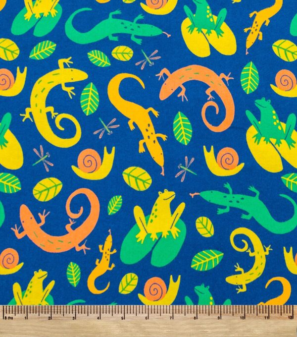 POP! Reptiles Super Snuggle Flannel Fabric - Image 2