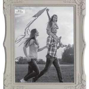 8 x 10 White Picture Frame With Embellished Corners