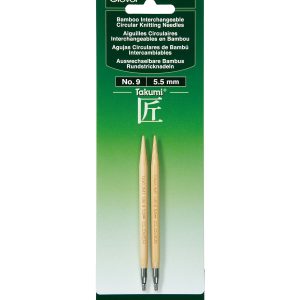 Clover 2pk Interchangeable 9/5.5mm Circular Knitting Needle Set