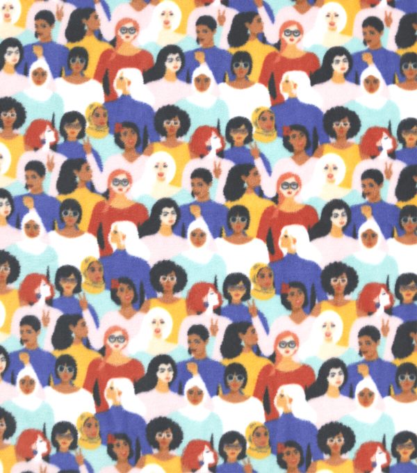 Empowering Women Anti Pill Fleece Fabric - Image 2