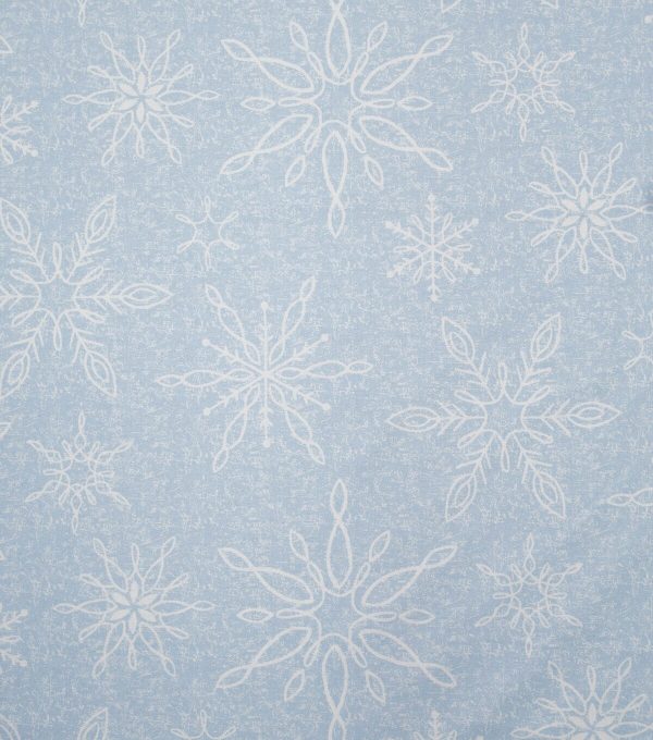 Large Snowflakes Super Snuggle Flannel Fabric - Image 2