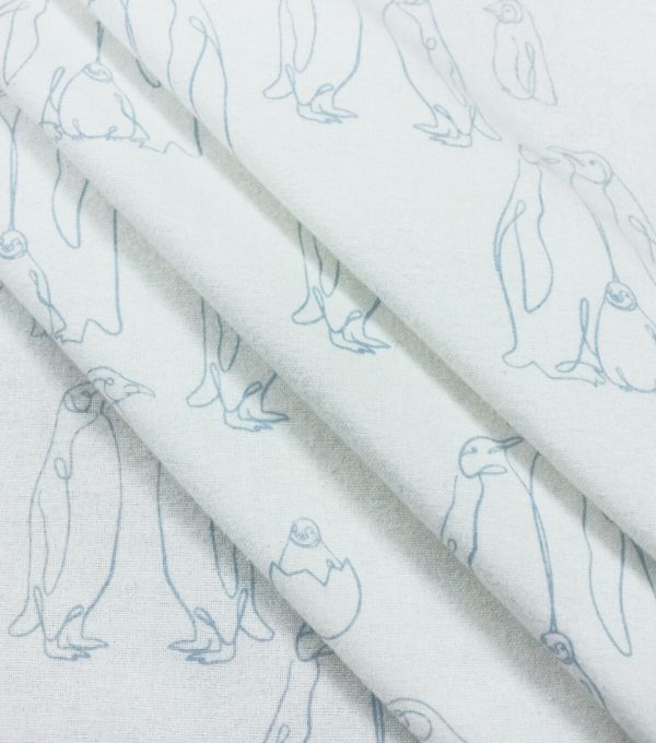 Penguins Super Snuggle Flannel Fabric - Image 2