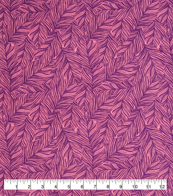 Tonal Leaves 108 Wide Flannel Fabric - Image 3