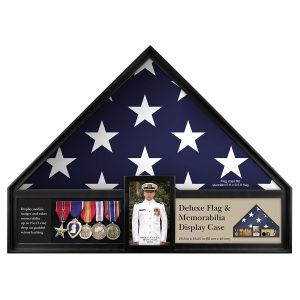 Deluxe Flag   Memorabilia Display Case