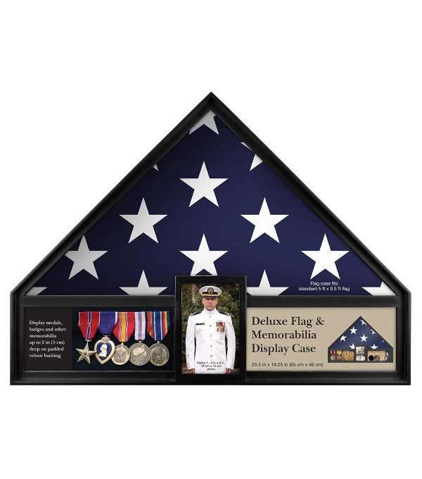 Deluxe Flag   Memorabilia Display Case