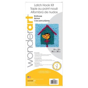 Wonderart Latch Hook Kit Bird House 12 12