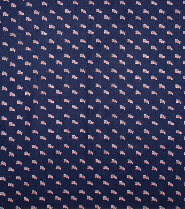 Mini Flags Allover Patriotic Cotton Fabric - Image 2