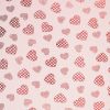 Pink Foil Hearts Pure Plush Fleece Fabric