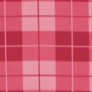 Red Box Plaid Blizzard Prints Fleece Fabric