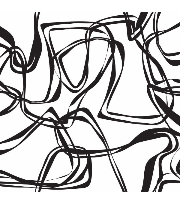 RoomMates Ribbon Trail Peel   Stick Wallpaper