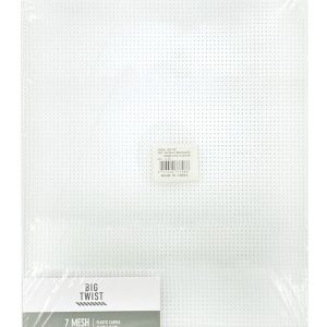 12 Sheet Mesh Plastic 7 Mesh Embroidery Canvas by Big Twist