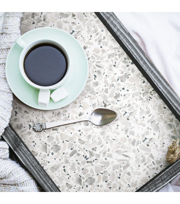 RoomMates Wallpaper Black Terrazzo - Image 4