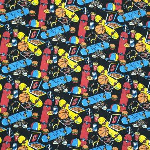 Skateboard Super Snuggle Flannel Fabric