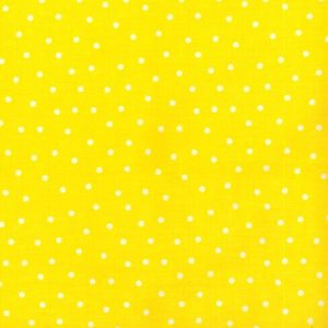 Polka Dots on Yellow Quilt Cotton Fabric by Keepsake Calico - 1