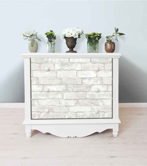 WallPops NuWallpaper Grey White Brick - Image 6
