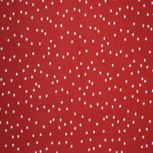 Dots on Racing Red Cotton Fabric by Quilter s Showcase