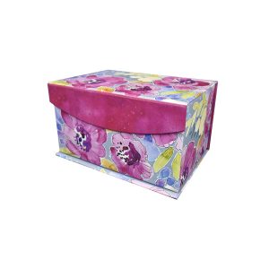 8 Pink Blooms Fliptop Box by Hudson 43