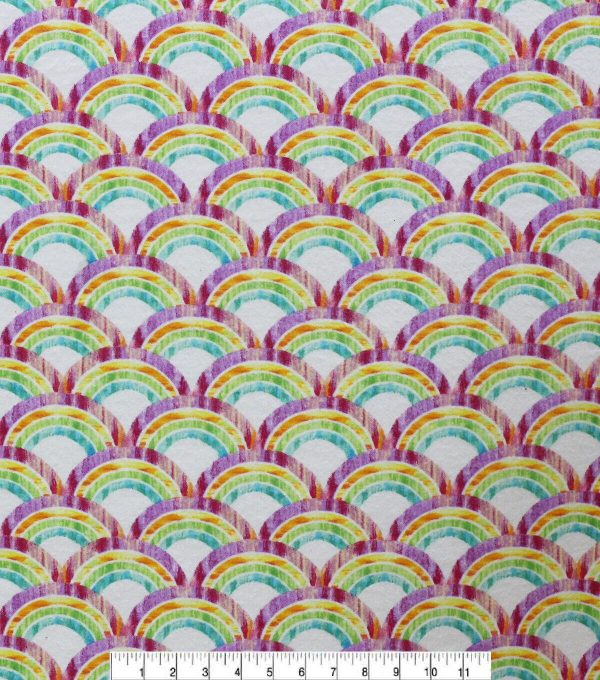 Rainbow Super Snuggle Flannel Fabric - Image 2
