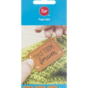 Boye 6 Pack Faux Leather Project Labels
