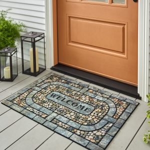 Garden Pebbles Doormat Gray 1 11 x 2 11