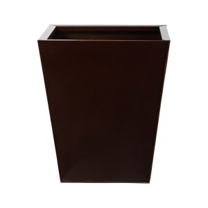 Nearly Natural 15 Brown Geometric Metal Planter