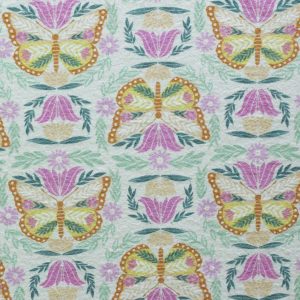 Multi Color Abstract Butterflies Super Snuggle Flannel Fabric