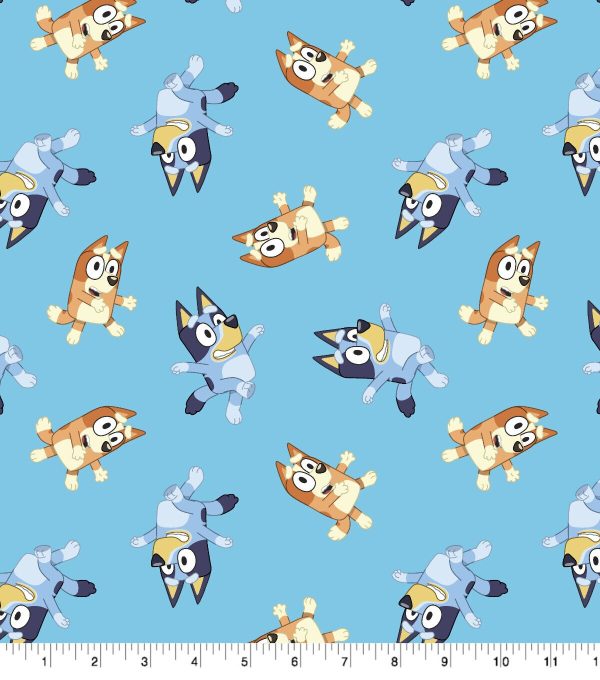 Bluey   Bingo Blue Cotton Fabric - Image 2