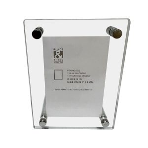 2 x 3 Transparent Tabletop Picture Frame by Place   Time