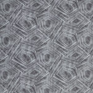 Gray Geometric Textured Anti Pill Plush Fleece Fabric