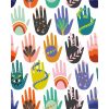 RoomMates 18 x 18  Rainbow Hamsa Peel   Stick Wallpaper