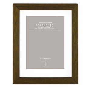 Sheffield Home 8 x 10 Matted to 5 x 7 Brown Rustic Tabletop Frame