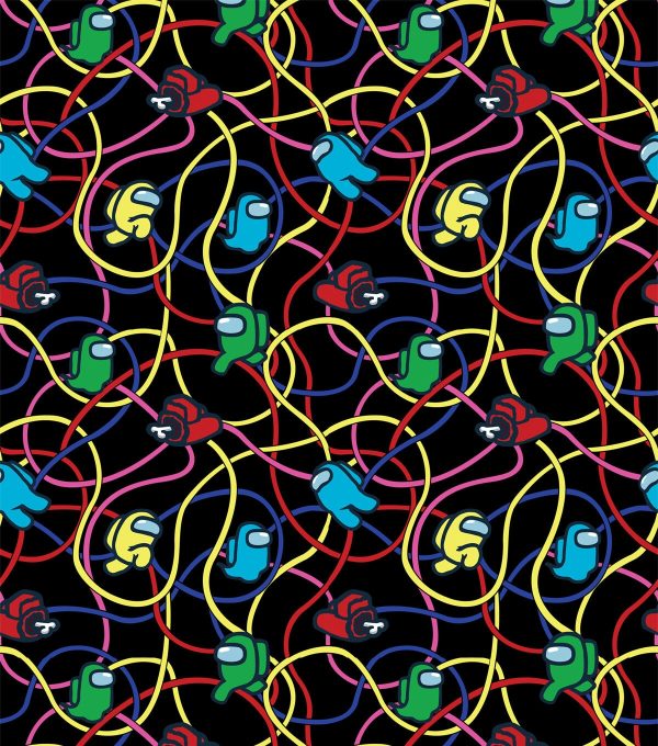 Among Us Emergency Meeting Cotton Fabric - Image 2