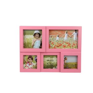 Northlight 12 Pink 5 Photo Collage Frame