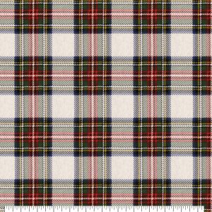 Tan Tartan Plaid Super Snuggle Flannel Fabric