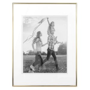 11 x 14 Matted to 8 x 10 Gold Tabletop Picture Frame