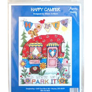 Imaginating 7 x 9 Happy Camper Counted Cross Stitch Kit