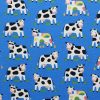 Blue Cool Cows Super Snuggle Flannel Fabric