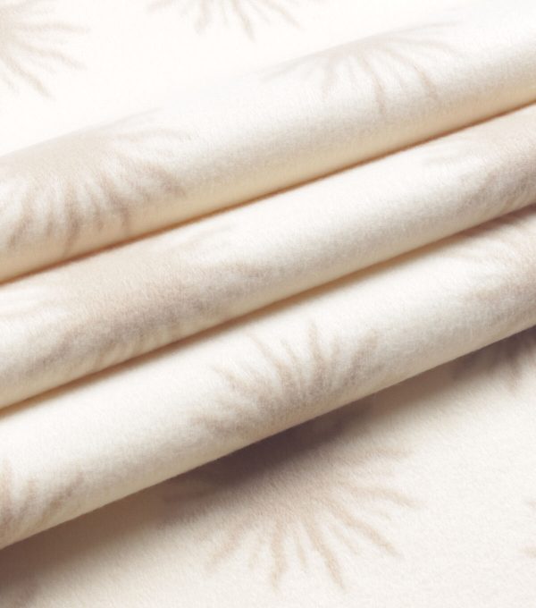 White Suns Blizzard Prints Fleece Fabric - Image 3