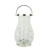 Northlight 16 White Iron Pillar Candle Lantern