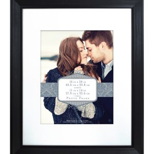 MCS 16 20 Matted to 11 14 Ascot Black Wall Frame
