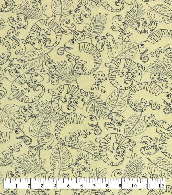 Lizards Super Snuggle Flannel Fabric - Image 2