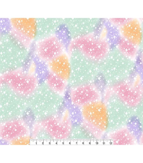 Pastel Stars Super Snuggle Flannel Fabric - Image 2