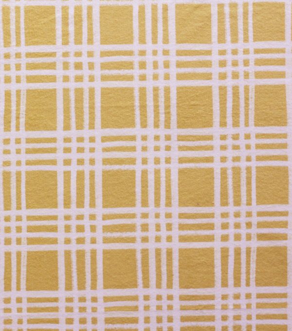 Yellow Plaid Super Snuggle Flannel Fabric